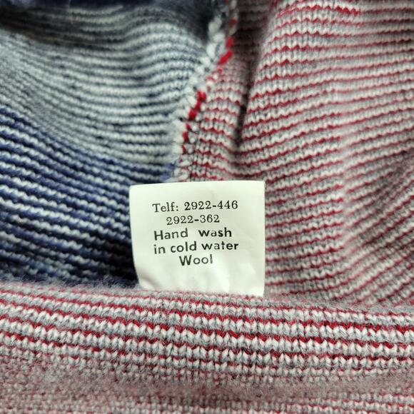 Artesanías Tuntaquimba Ecuador Wool Lighthouse Sweater Hoodie Nautical Knit L - Picture 4 of 16